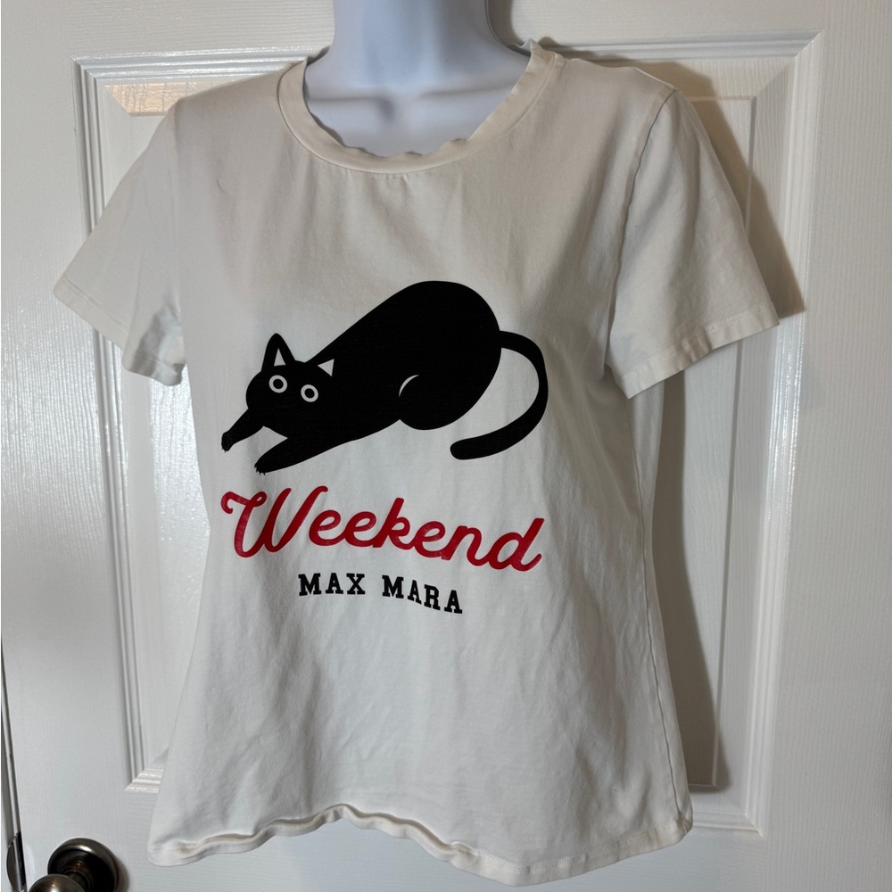 Max Mara Weekend Cat Graphic T-Shirt